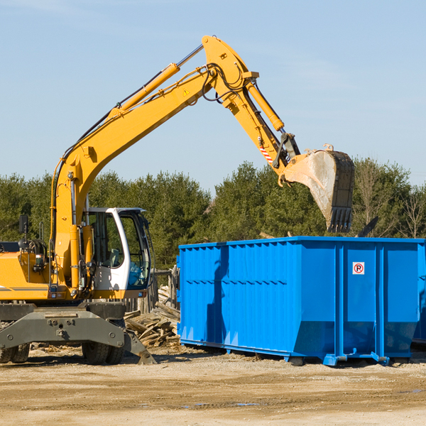 what size residential dumpster rentals are available in Orange Pennsylvania